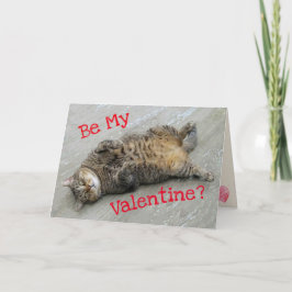 Träume in der Liebe Katze Valentinstag Feiertagskarte