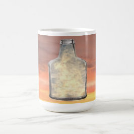 Träume in einer Flasche Kaffeetasse