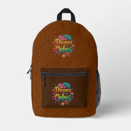 Träume in Farben Bedruckter Rucksack