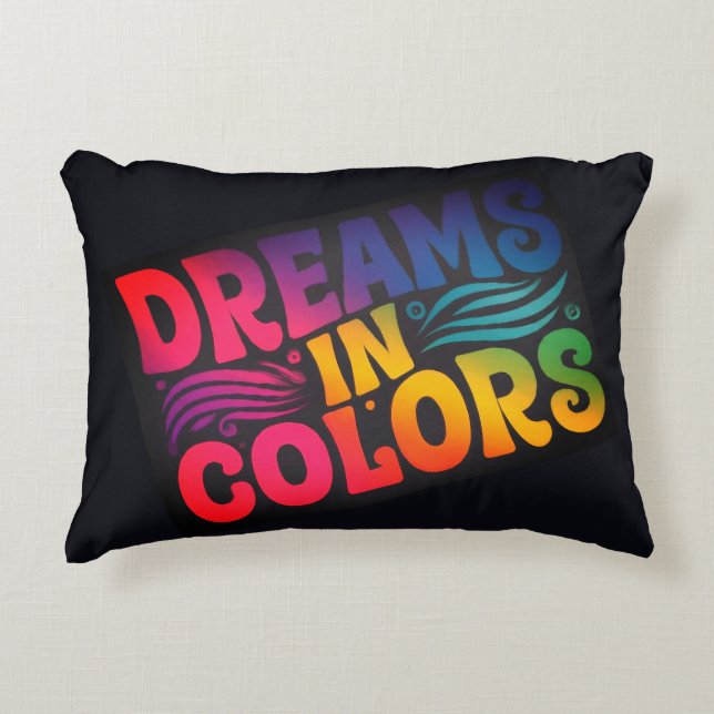 Träume in Farben Dekokissen (Vorderseite)