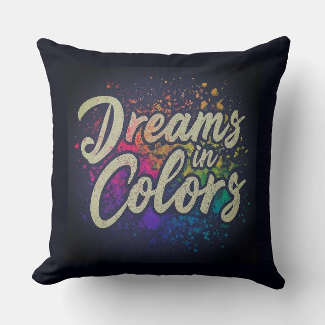 Träume in Farben Kissen (Vorderseite)