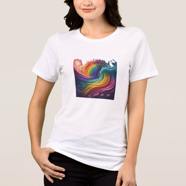 Träume in Farben Tri-Blend Shirt (Vorderseite)