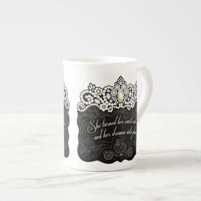 Träume in Plan-Kaffee-Tasse Prozellantasse (Vorderseite Rechts)
