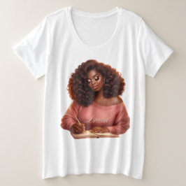 Träume. Inspirieren. Wachsen. Grafik-T-Shirt für F Große Größe T-Shirt