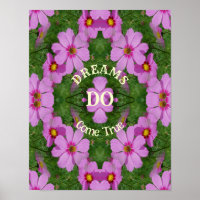 Träume kommen wahre Kosmos-Blume Inspiration