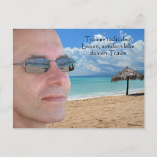 TRÄUME LEBEN POSTKARTE