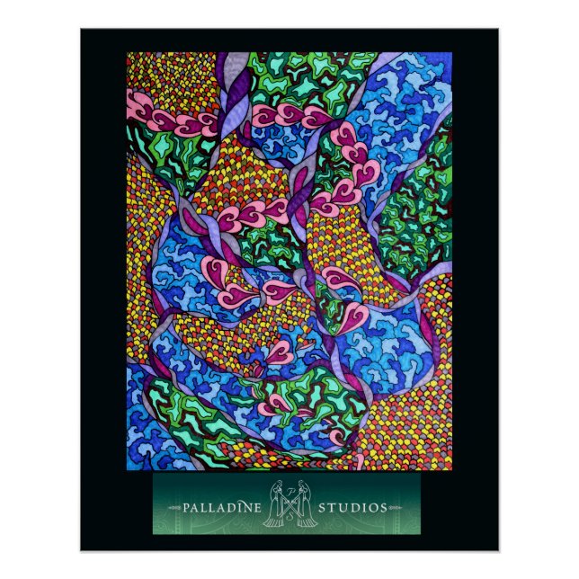 'Träume nie Touch der Erde' Glossy Poster (Vorderseite)