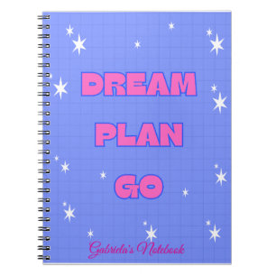 Träume. Plane. Los. – Motivationsnotizbuch Notizblock