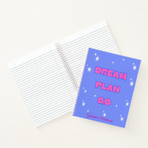 Träume. Plane. Los. – Motivationsnotizbuch Notizbuch