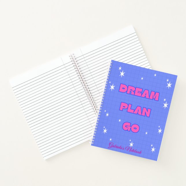 Träume. Plane. Los. – Motivationsnotizbuch Notizbuch (Innenseite)