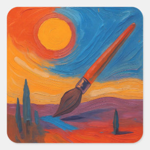 Träume Quadratischer Aufkleber