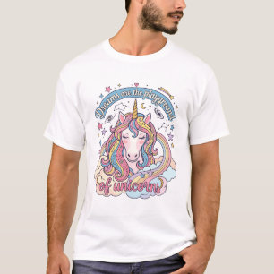 Träume sind Spielplatz Einhorn Regenbogen Wolken S T-Shirt