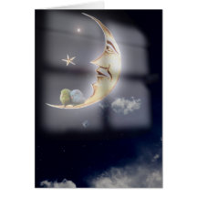 Träume süß und gut schlafende Vögel Karte