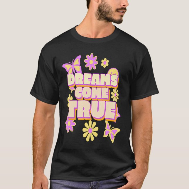 Träume Treppenaufgang Blume Power Butterfly T-Shirt (Vorderseite)