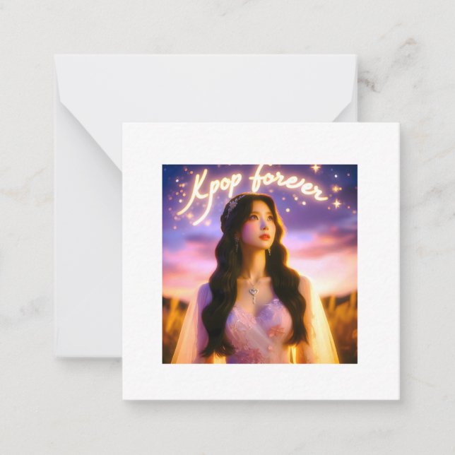 Träume und Sterne: K-Pop für immer feiern Mitteilungskarte (Vorderseite)