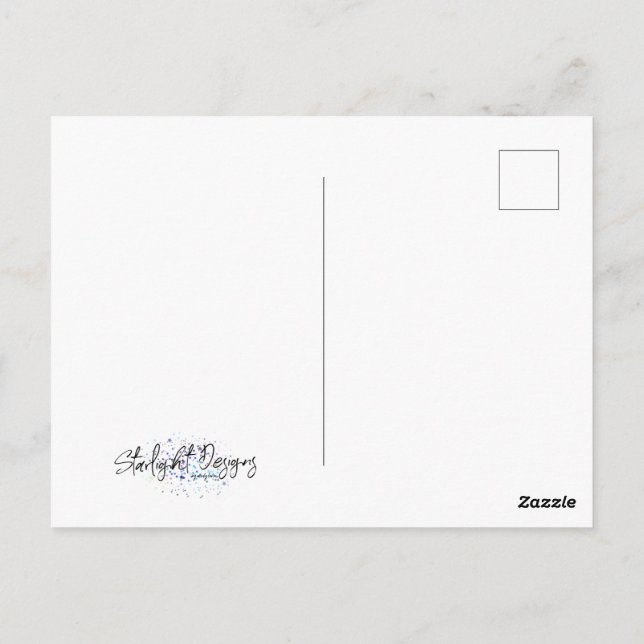 Träume. Versuch's. Macht gut. Postkarte (Rückseite)