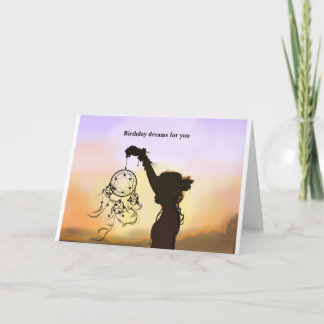 Träume vom Geburtstag Karte