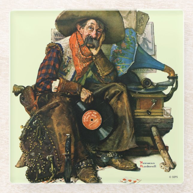 Träume vom langen Ago Glasuntersetzer (Vorderseite)