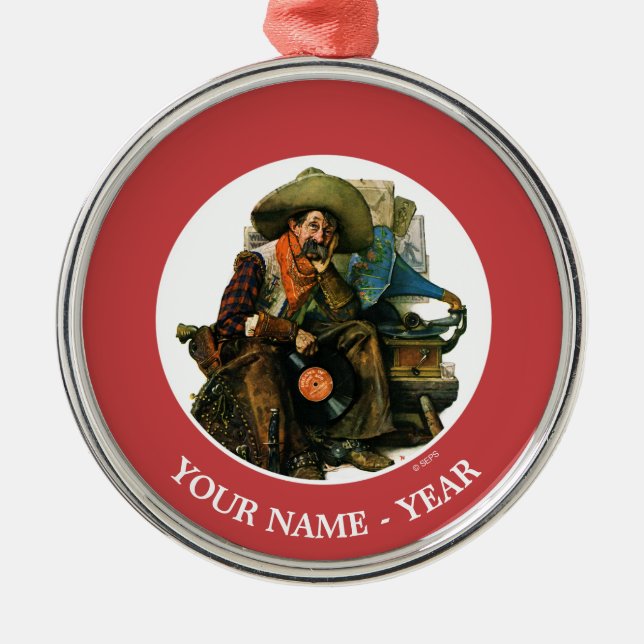 Träume vom langen Ago Ornament Aus Metall (Vorne)