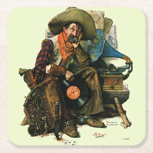 Träume vom langen Ago Rechteckiger Pappuntersetzer (Vorderseite)