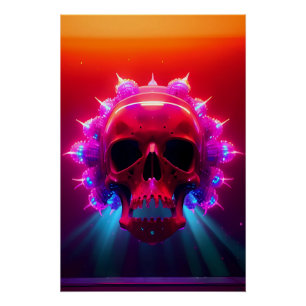 Träume vom Schädel Electric Poster