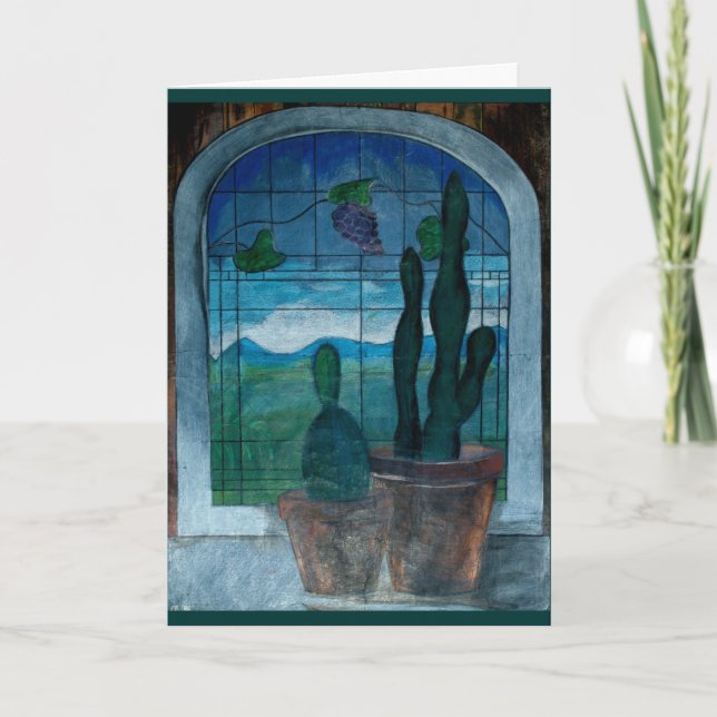 Träume von Leonardo Grußkarte Dankeskarte (Vorderseite)