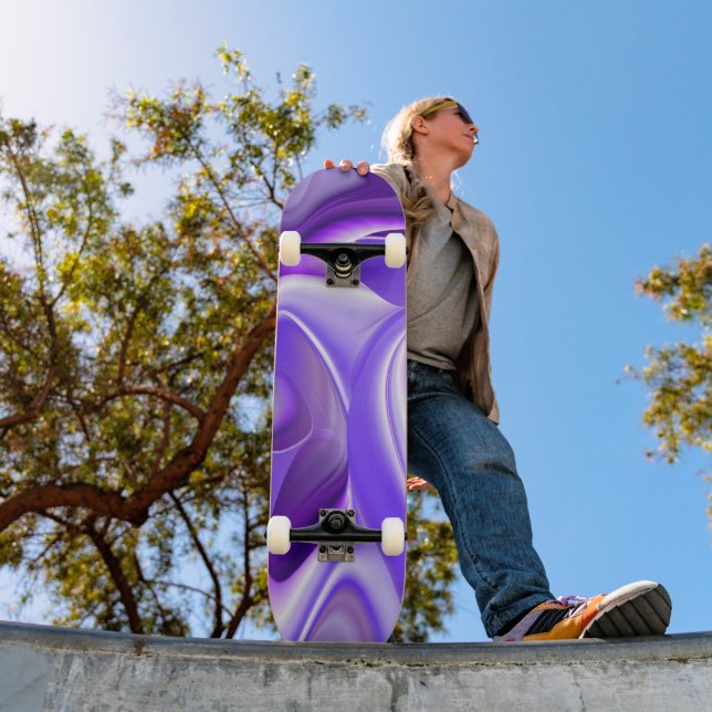 Träume von lila Blume Skateboard (Außenbereich 1)