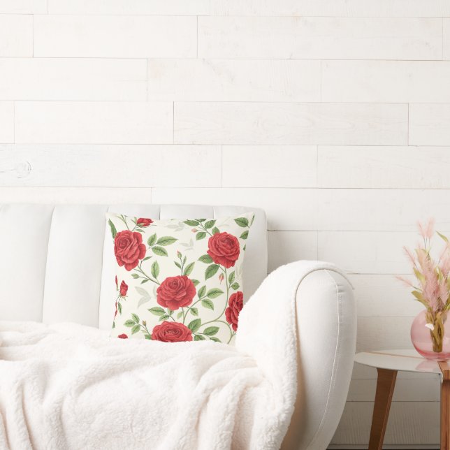 Träume von Rote Rosen Akzent Kissen Platz (Liege)