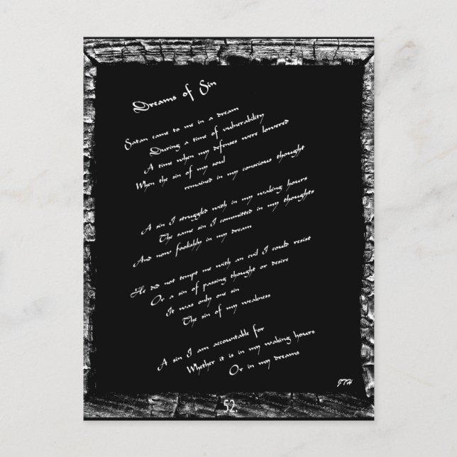 Träume von Sin Postkarte (Vorderseite)