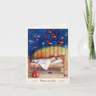 Träume werden wahr feiertagskarte