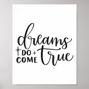 Träume werden wahr Inspirierend Motivierend Positi Poster