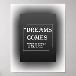 Träume werden wahr - Inspirierend Poster