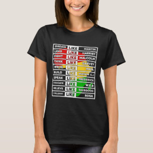 Träume wie afrikanische Führungspersönlichkeit für T-Shirt