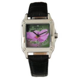 Träume Zitat Kosmos Blume Inspiration Armbanduhr