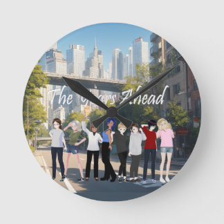 Träumein die RealitätComics Die kommenden Jahre de Runde Wanduhr