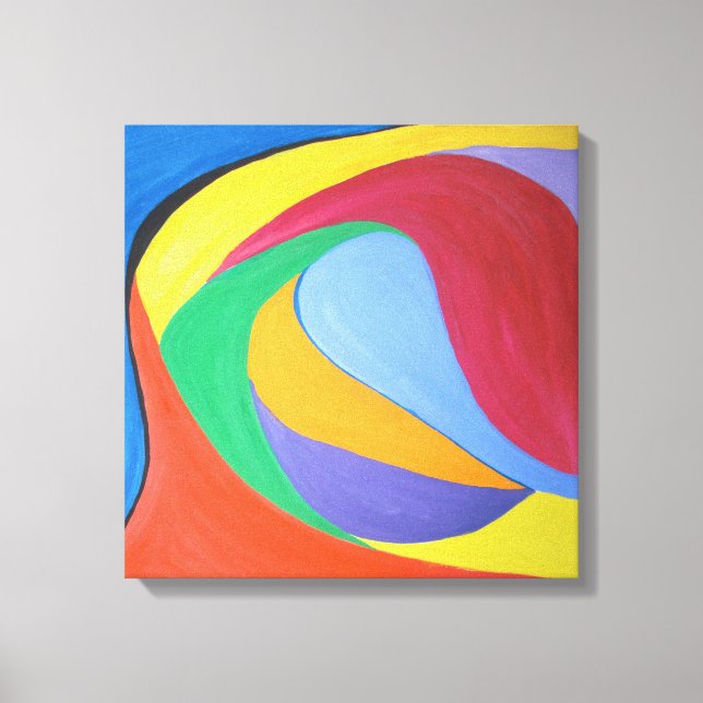 Träumen am Tag, Wandkunst abstrakt Leinwanddruck (Vorderseite)