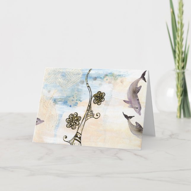 Träumen der Delphine Karte (Vorderseite)