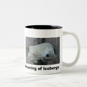 Träumen der Eisberge Zweifarbige Tasse