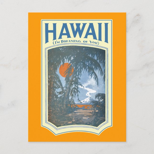 Träumen der Hawaii Postkarte (Vorderseite)