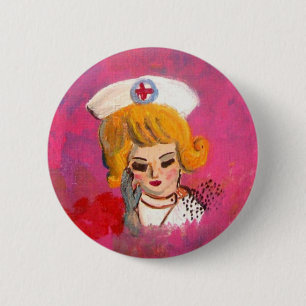 Träumen der Krankenschwester Button