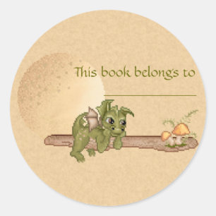 Träumen des Drachen Runder Aufkleber