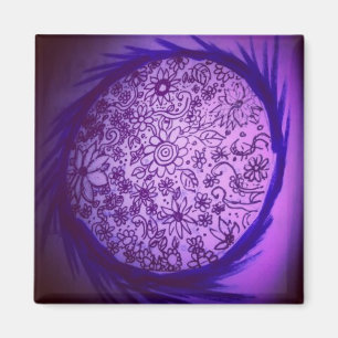 Träumen des lila Mondes Magnet