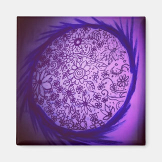 Träumen des lila Mondes Magnet