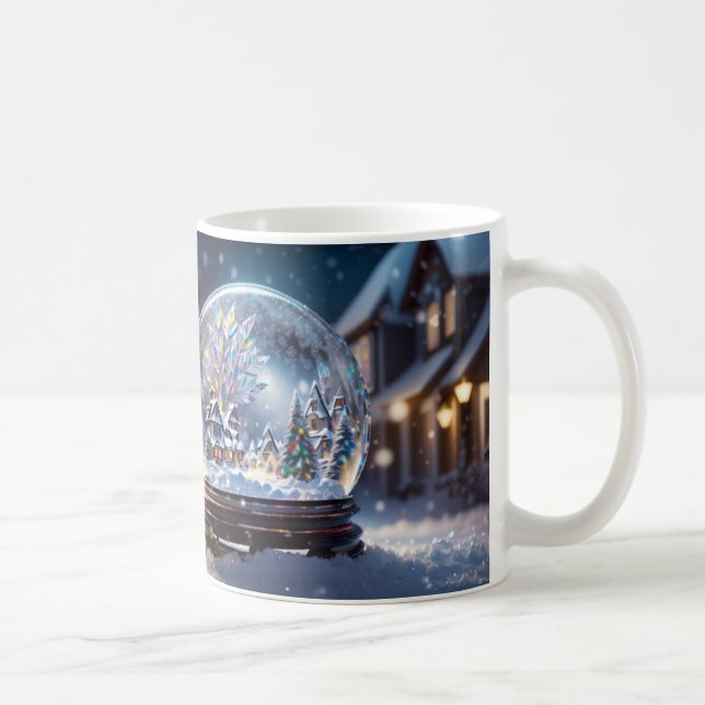 Träumen einer weißen Weihnachtszeit-Tasse, Schneeg Kaffeetasse (Rechts)