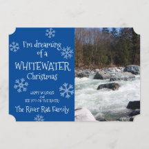 Träumen einer Whitewater Weihnachtsfotokarte