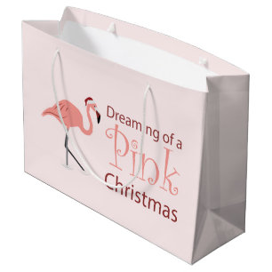 Träumen eines rosa Weihnachten - Große Geschenktas Geschenktüte