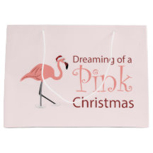 Träumen eines rosa Weihnachten - Große Geschenktas