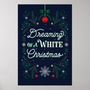 Träumen eines weißen Weihnachtsgebäcks 24x36 Poster
