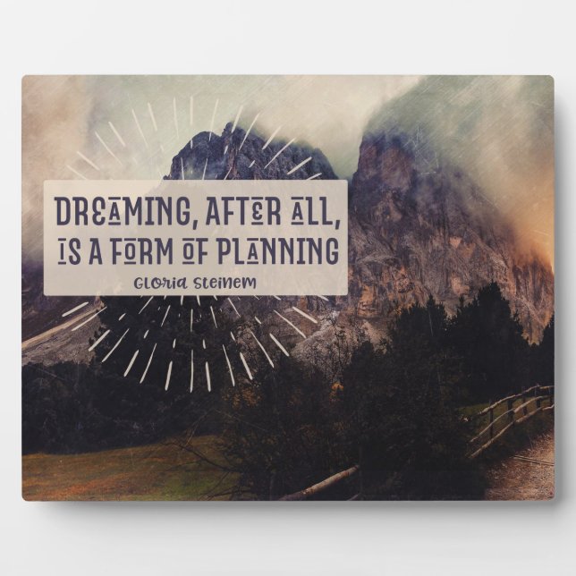 Träumen - Form der Planung Fotoplatte (Vorderseite)