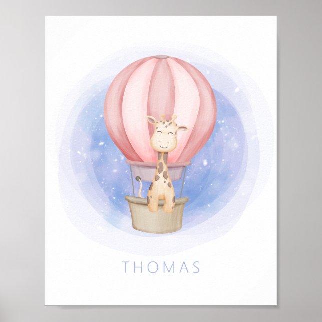 Träumen Giraffe Whimsisches Kinderzimmer Kunst, Di Poster (Vorne)